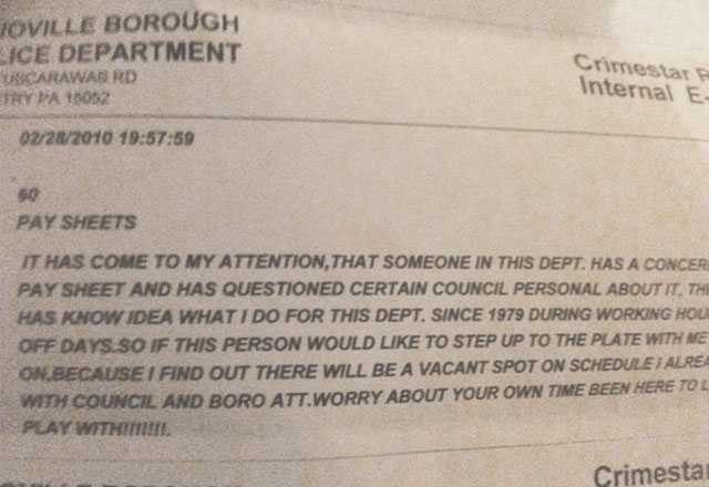 Leaked: Internal Emails From Ohioville Police Department Raise Questions