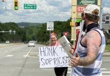 Small Demonstration In Center Township Called For Racial Unity